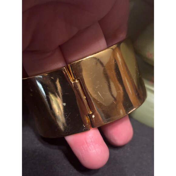 Kate Spade Gold-Tone Pyramide Stud Turnlock Bangle Bracelet - Picture 12 of 13